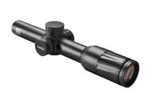 Konus 7179 Absolute Black 5-40x 56mm 30mm Tube Illuminated Etched Modified Mil-Dot Reticle Features Throw Lever