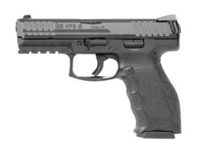 HK 81000286 VP9 9mm Luger 4.09″ 17+1 (3) Black Black Steel Slide Black Interchangeable Backstrap Grip (Push Button) Night Sights