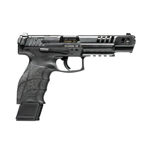 HK 81000556 VP9 Match Optic Ready 9mm Luger 5.51″ 10+1 (4) Black Black Steel Slide Black Interchangeable Backstrap Grip (Push Button)
