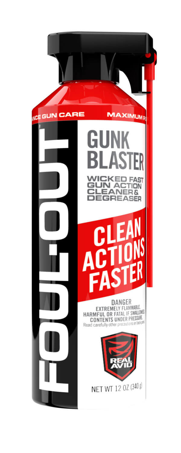 Real Avid AVDCB12A Foul-Out Gun Blaster Cleaner/Degreaser Against Grease  Carbon Fouling  Oil 12 oz Aerosol