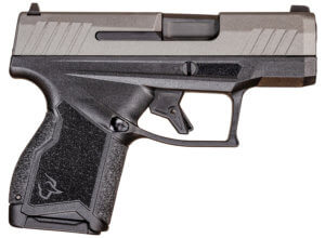 Taurus 1-GX4M93C GX4 Micro-Compact 9mm Luger Caliber with 3.06″ Barrel 11+1 Capacity Black Finish Frame Serrated Tungsten Gray Cerakote Steel Slide & Interchangeable Backstrap Grip Includes 2 Mags