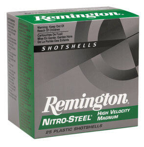 Remington Ammunition 20852 Nitro Steel  12 Gauge 3″ 1 3/8 oz T Shot 25rd Box
