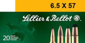 Sellier & Bellot SB6557A Rifle  6.5x57mm 131 gr Soft Point (SP) 20rd Box