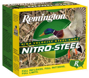 Remington Ammunition 20839 Nitro Steel  12 Gauge 3.5″ 1 1/2 oz 2 Shot 25rd Box