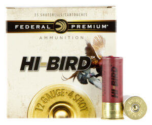 Federal HVF12H5 Premium Hi-Bird 12 Gauge 2.75″ 1 1/4 oz 1350 fps 5 Shot 25rd Box