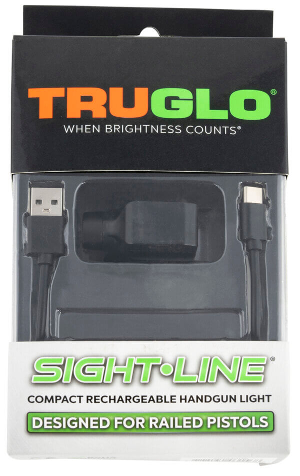 TruGlo TG-7620LW Sight-Line Handgun 5mW Output Cree LED Light White Laser Picatinny/Weaver/Glock Rails Mount Matte Black