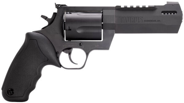 Taurus 2460051RH Raging Hunter  460 S&W Mag Caliber with 5.12 Picatinny Rail/Ported Barrel  5rd Capacity Matte Black Oxide Finish Cylinder  Matte Black Oxide Finish Steel Frame & Black Rubber with Integrated Cushion Insert Grip”
