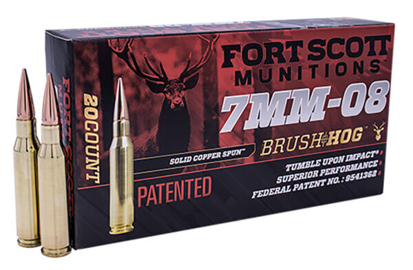 Fort Scott Munitions 7MM08-120-SCV1 TUI  7mm-08 Rem 120 gr Solid Copper Spun 20rd Box