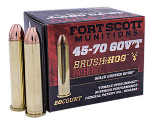 Fort Scott Munitions 4570-300-SCV1 TUI  45-70 Gov 300 gr Solid Copper Spun 20rd Box