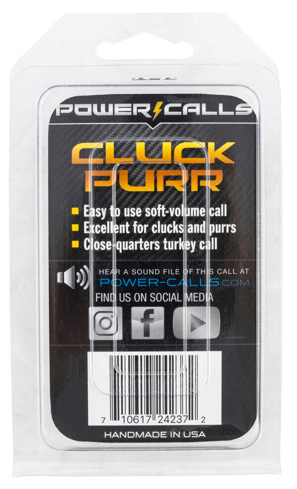 Power Calls 24237 Click/Purr Diaphragm Call Attracts Turkeys Black/White
