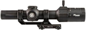 Sig Sauer Electro-Optics SOT61000 Tango-MSR LPVO (SFP) Black 1-6x24mm 30mm Tube Illuminated BDC6 Reticle Features Throw Lever & ALPHA-MSR Mount