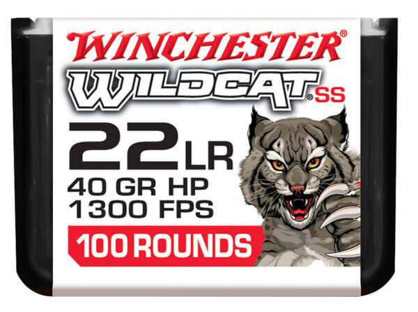 Winchester Ammo WW22LRSSD Wildcat Super Speed 22 LR 40 gr Hollow Point (HP) 100rd Box