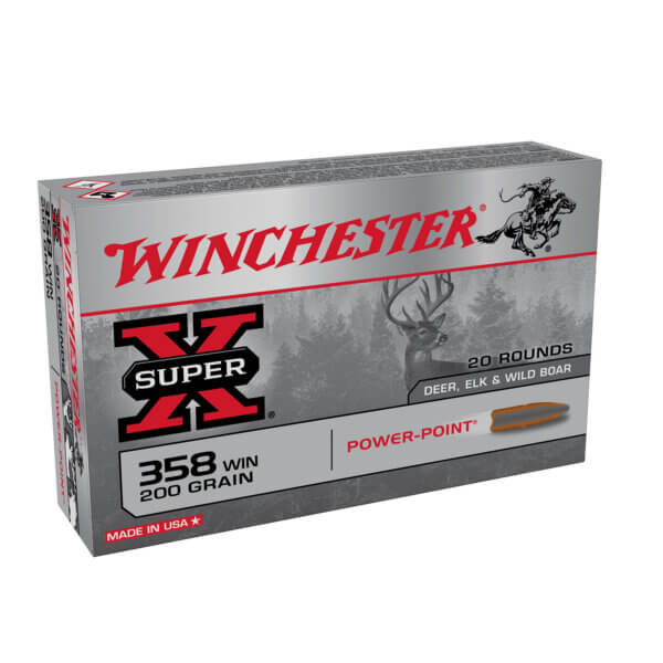 Winchester Ammo X3582 Power-Point 358 Win 200 gr Power-Point (PP) 20rd Box
