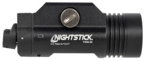 Nightstick TWM30 TWM-30 For Handgun 1200 Lumens Output White LED Light 194 Meters Beam 3 Cross-Rail Inserts/2 Cross-Rail Mounting Screws/Allen Wrench/Batteries Mount Black Anodized Hardcoat Aluminum