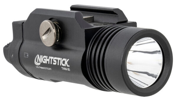 Nightstick TWM30 TWM-30 For Handgun 1200 Lumens Output White LED Light 194 Meters Beam 3 Cross-Rail Inserts/2 Cross-Rail Mounting Screws/Allen Wrench/Batteries Mount Black Anodized Hardcoat Aluminum