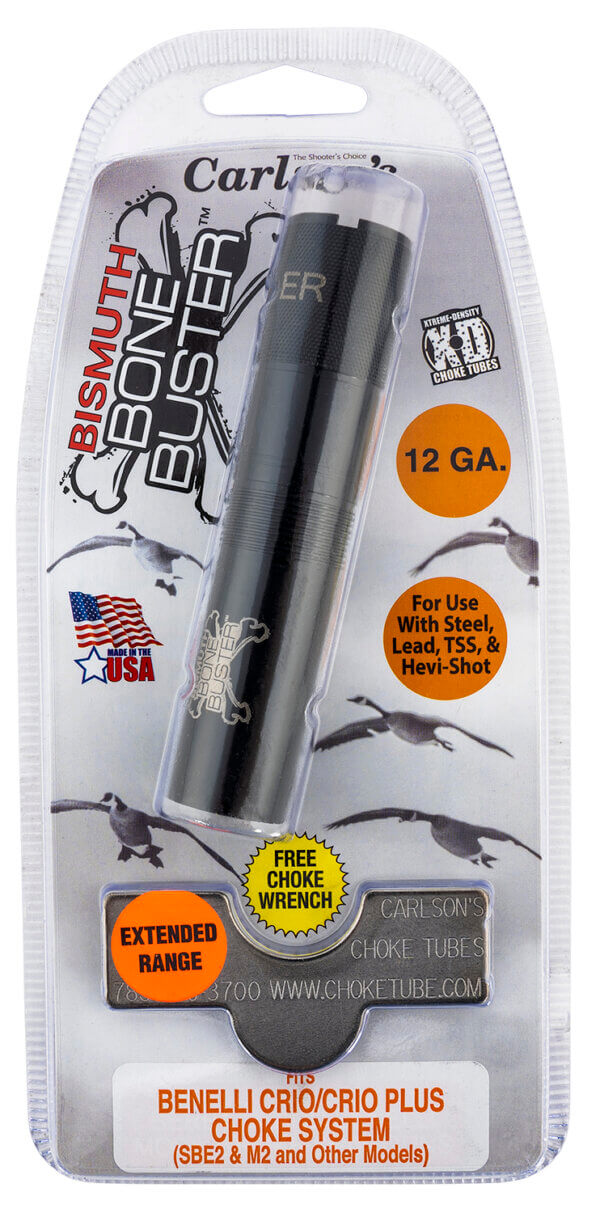 Carlson’s Choke Tubes 09203 Bismuth Bone Buster Benelli Crio/Crio Plus 12 Gauge Extended Range 17-4 Stainless Steel