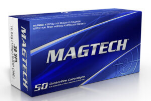 Magtech 38P Range/Training  38 Special 158 gr Full Metal Jacket Flat Point (FMJFP) 50rd Box