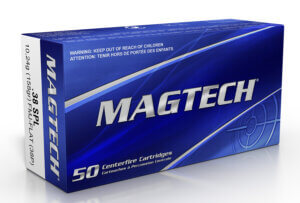 Magtech 38P Range/Training Target 38 Special 158 gr Full Metal Jacket Flat Point (FMJFP) 50rd Box
