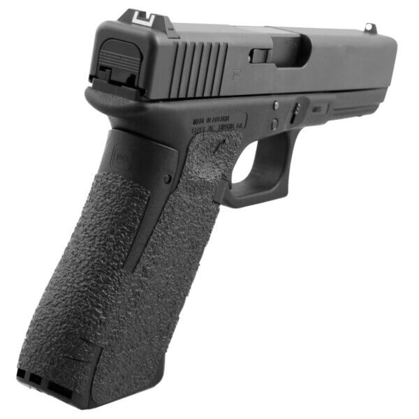 Talon Grips 383R Adhesive Grip  Glock Gen5 19/23/25/32/38/44 w/Medium Backstrap  Black Textured Rubber