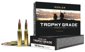 Nosler 60018 Trophy Grade Hunting 260 Rem 125 gr Nosler Spitzer Partition (SPT) 20rd Box