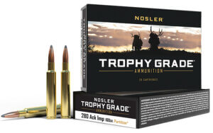 Nosler 60043 Trophy Grade Hunting 280 Ackley Improved 140 gr Nosler AccuBond 20rd Box
