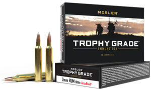 Nosler 60048 Trophy Grade Hunting 7mm RUM 160 gr Nosler Spitzer Partition (SPT) 20rd Box