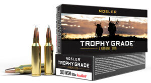 Nosler 60064 Trophy Grade Hunting 300 RUM 165 gr Nosler Spitzer Partition (SPT) 20rd Box