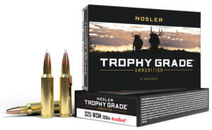 Nosler 60077 Trophy Grade Hunting 325 WSM 200 gr Nosler AccuBond 20rd Box