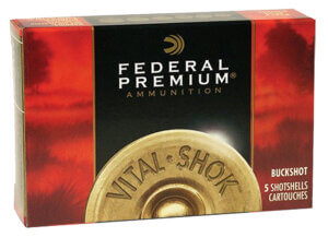 Federal P15600 Premium Magnum 12 Gauge 2.75″ 12 Pellets 1 1/2 oz 00 Buck Shot 5rd Box