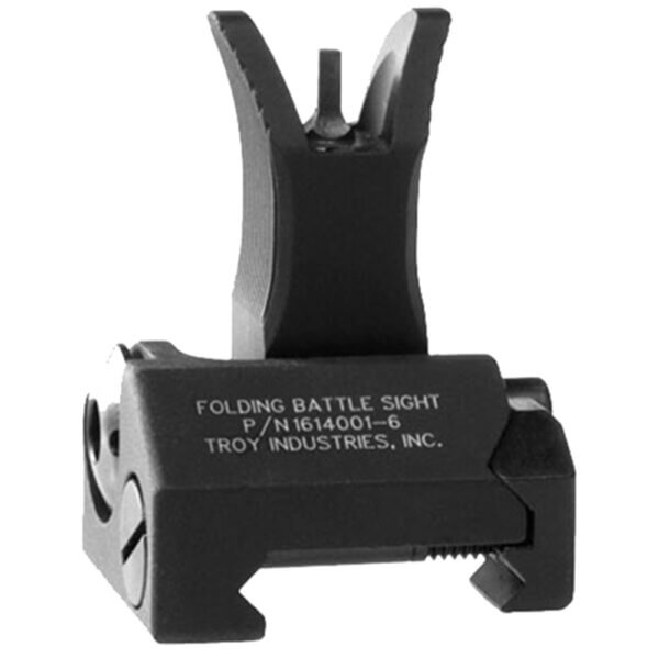Troy Ind SSIGFBSFMBT01 Tritium Front Folding BattleSight M4 Black Hardcoat Anodized for M4