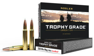 Nosler 60086 Trophy Grade Hunting 338 Win Mag 250 gr Nosler AccuBond 20rd Box