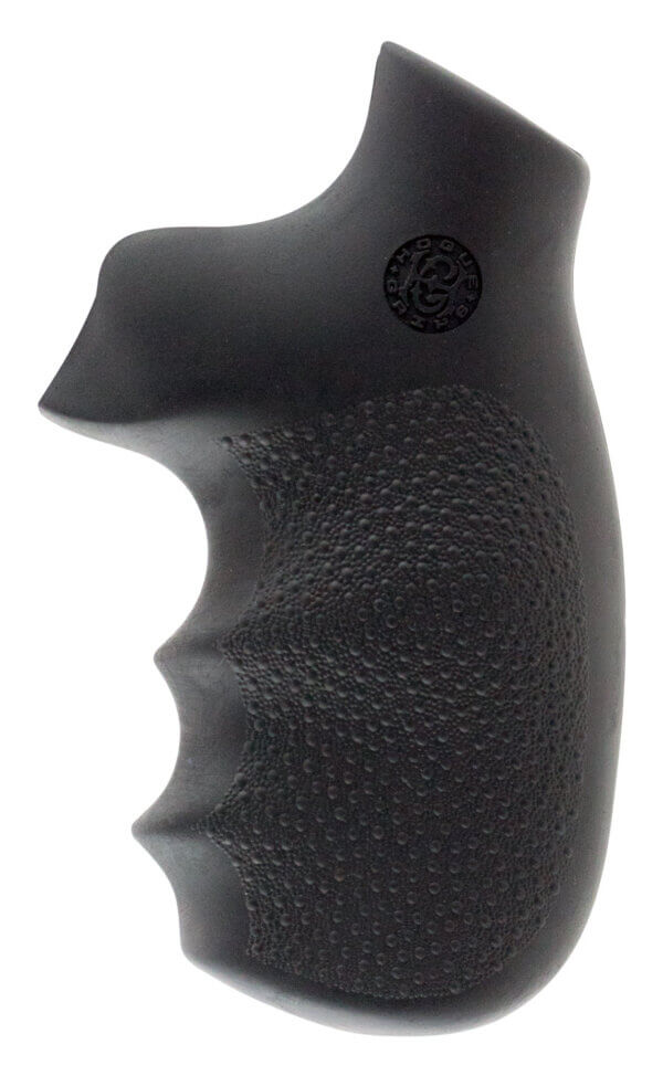 Hogue 48000 OverMolded Monogrip Black Rubber with Finger Grooves for Colt Detective Special Diamondback Cobra