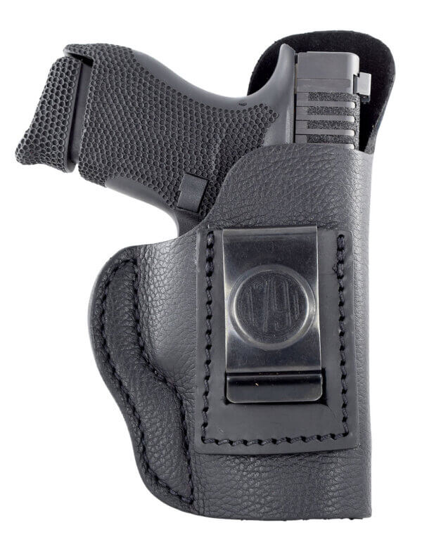 1791 Gunleather SCH4NSBL SCH IWB Size 04 Night Sky Black Leather Belt Clip Compatible w/Glock 17/S&W M&P Shield/Springfield XD Left Hand