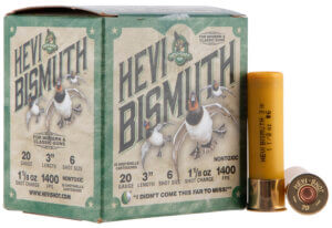 HEVI-Shot HS14001 HEVI-Bismuth Waterfowl 12 Gauge 3″ 1 3/8 oz 1450 fps Bismuth 1 Shot 25rd Box
