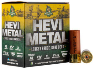 HEVI-Metal HS39002 Hevi-Metal Longer Range 20 Gauge 3″ 1 oz 1350 fps 2 Shot 25rd Box