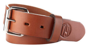 1791 Gunleather BLT014852CBRA 01  Gun Belt Classic Brown Leather 48/52 1.50″ Wide Buckle Closure