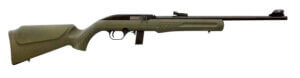 Rossi RS22L1811OD RS22  Semi-Auto 22 LR Caliber with 10+1 Capacity  18 Barrel  Matte Black Metal Finish & Monte Carlo OD Green Synthetic Stock Right Hand (Full Size)”
