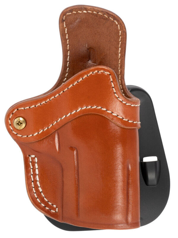 1791 Gunleather ORPDH24SSBRR BH2.4S Optic Ready OWB Open Top 2.4S Signature Brown Leather Paddle Fits FN 509/H&K VP9SK