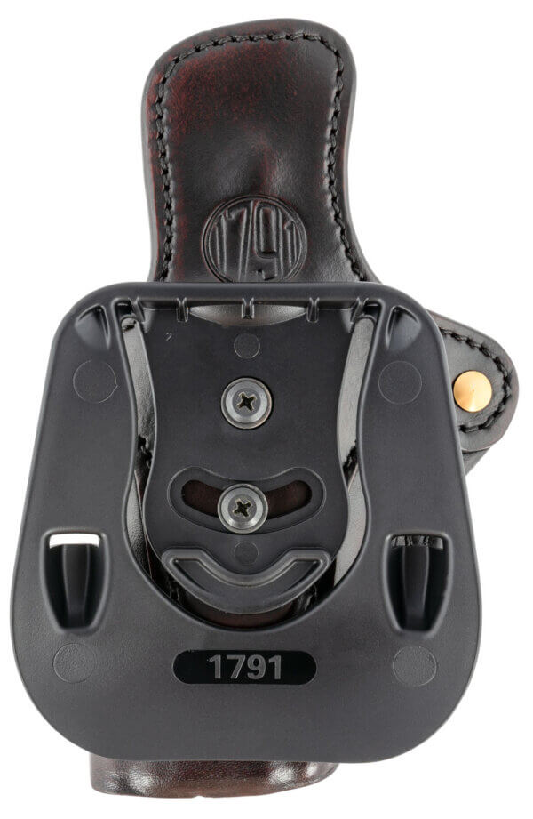 1791 Gunleather ORPDH24SCBRR BH2.4S Optic Ready OWB 2.4S Classic Brown Leather Paddle Fits FN 509/H&K VP9SK