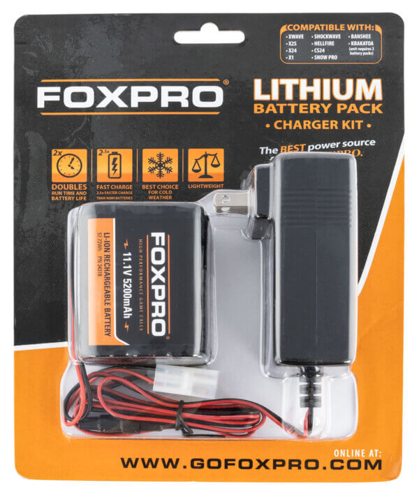 Foxpro LITH/CHG Lithium Battery Pack Fast Charge 11.1 Volt