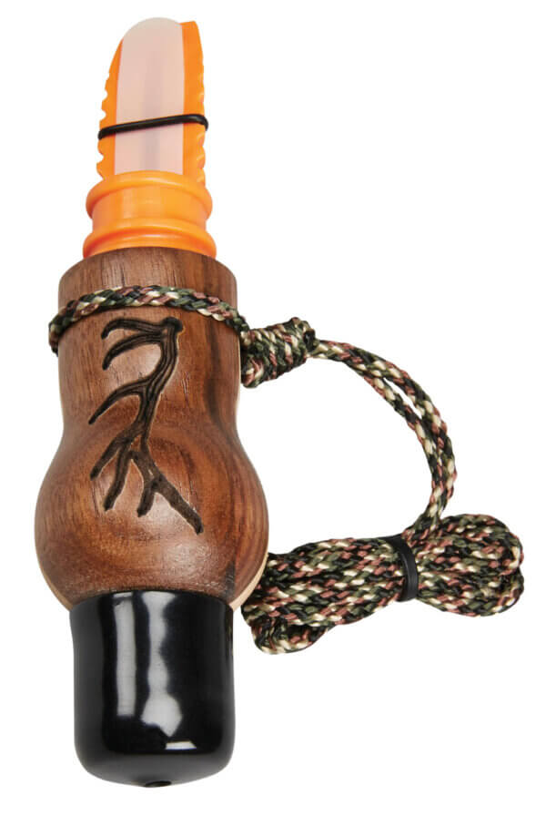 Wayne Carlton’s Calls 70168 Whispering Cow Call Open Call Cow Sounds Attracts Elk Natural Walnut/Maple
