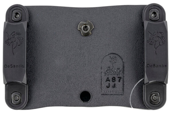 DeSantis Gunhide A87KJJJZ0 Quantico Double Mag Pouch OWB Black Kydex Belt Clip Fits Belts Up To 1.50″ Wide Compatible w/Glock 17 or 19 Magazines Ambidextrous