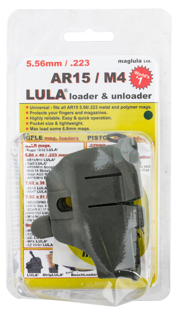 Maglula LU10DG LULA Loader & Unloader made of Plastic with Dark Green Finish for 5.56x45mm NATO AR-15/M4 Magazines