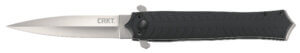 CRKT M16-14SFG M16 14SFG 3.99″ Folding Tanto Veff Serrated Black Teflon Coated 4116 Stainless Steel Blade/ Black G10 Handle Includes Pocket Clip