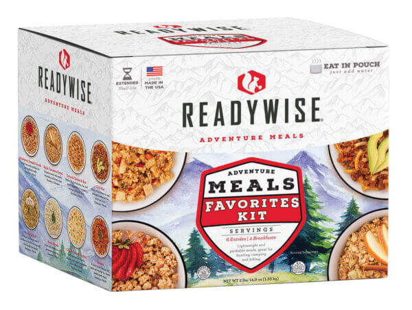 ReadyWise RW05913 Outdoor Food Kit Meal Favorites Kit 9 Servings Includes 6 Entrees and 3 Breakfasts