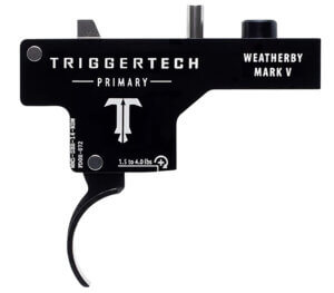 TriggerTech WM5SBB14NBW Primary Single-Stage Curved Trigger with 1.50-4 lbs Draw Weight & Black PVD Finish for Weatherby Mark V