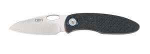 CRKT K540GXP Bona Fide 3.59″ Folding Modified Drop Point Plain Satin D2 Steel Blade/Black Textured Aluminum Handle Includes Pocket Clip