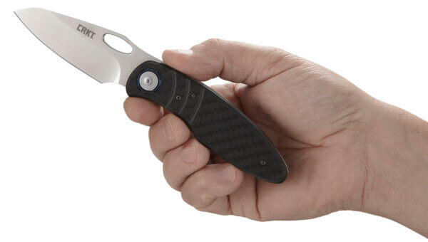 CRKT 5375 Trask 3.33″ Folding Plain Satin D2 Steel Blade/ Black GRN Handle Includes Pocket Clip