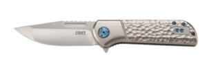 CRKT 6525 Lanny 3.18″ Folding Modified Clip Point Plain Satin 8Cr13MoV SS Blade/Aluminum Handle Includes Pocket Clip