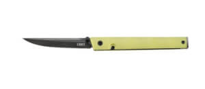 CRKT 7096 CEO 3.11″ Folding Plain Satin 4116 Stainless Steel Blade/ Black GRN Handle
